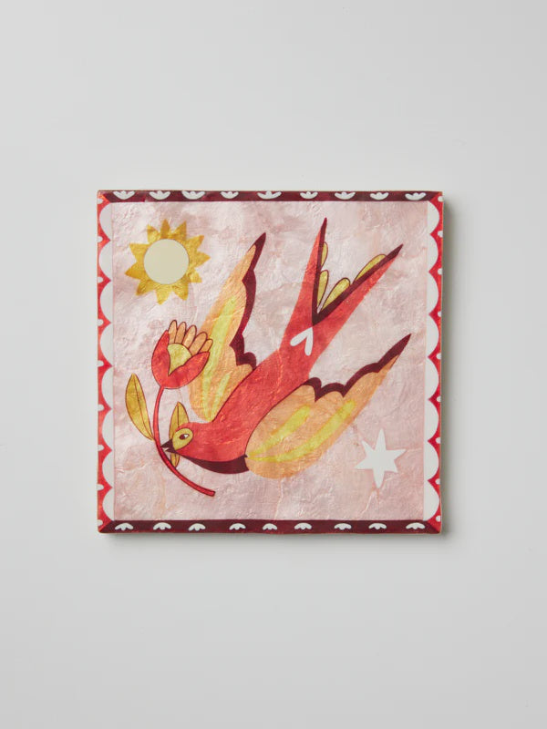 Gardienne Bird Pink Wall Art