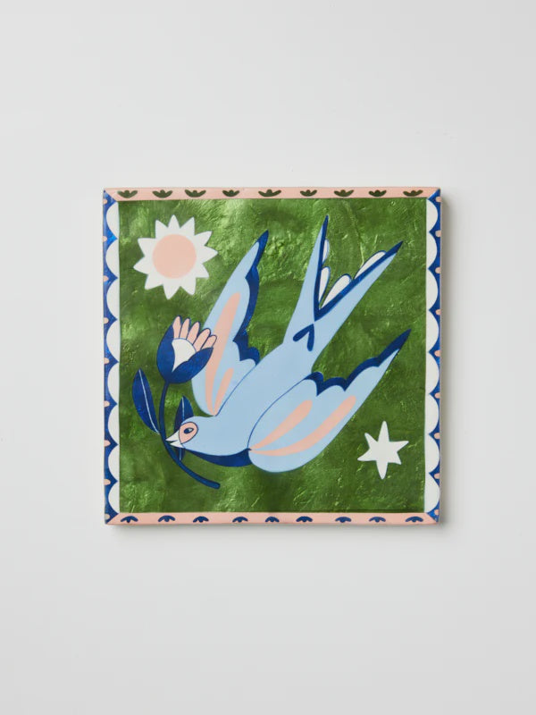 Gardienne Bird Wall Art - Green