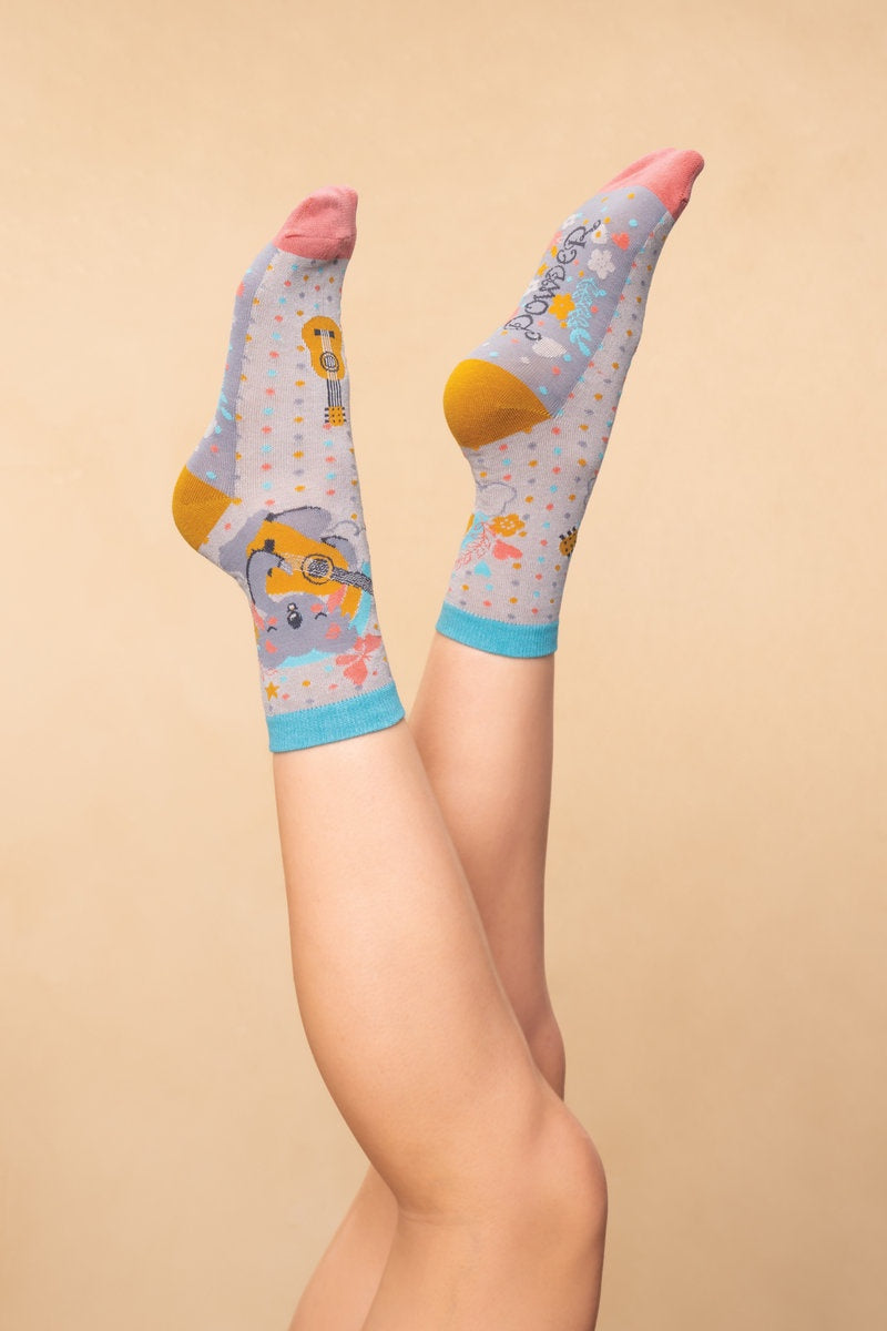 Koala Music Ladies Ankle Socks