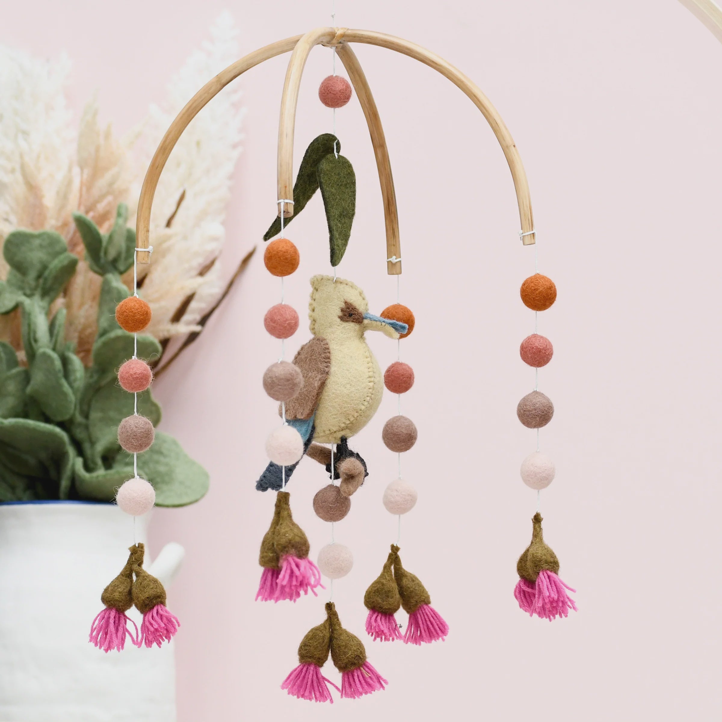 Baby Cot Mobile - Kookaburra with Gum Blossoms