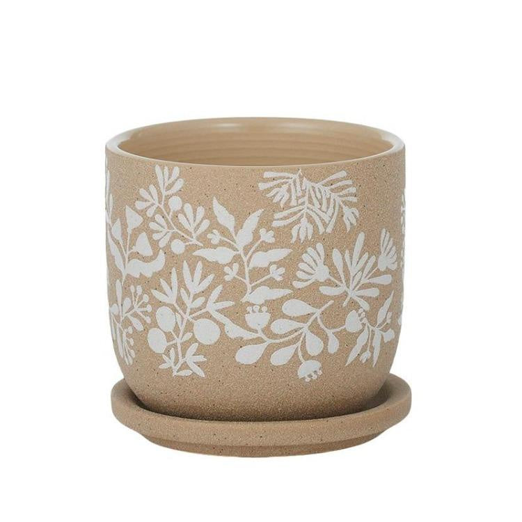 Lyla Ceramic Pot & Saucer