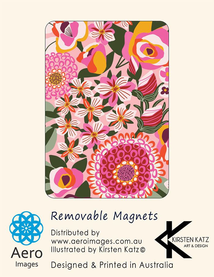 Australiana Fridge Magnet - Lacey Blooms
