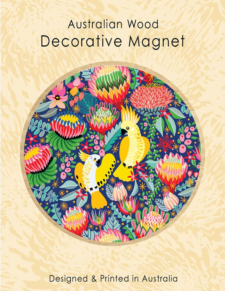 Australian Wood Magnet - Birds