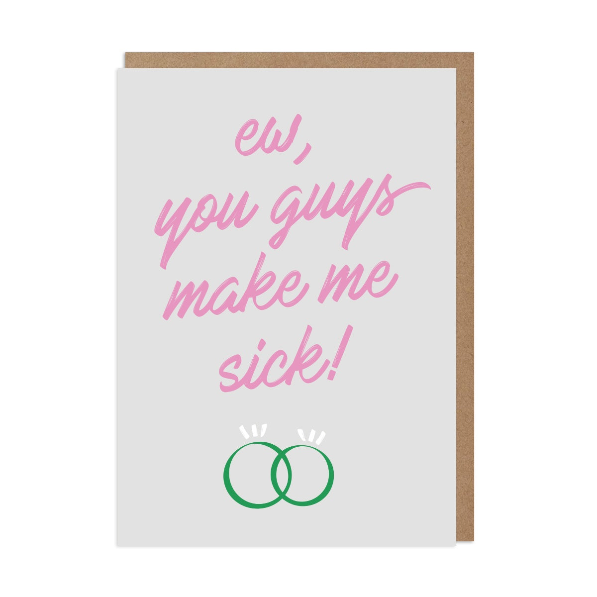 Make Me Sick Wedding Greeting Card