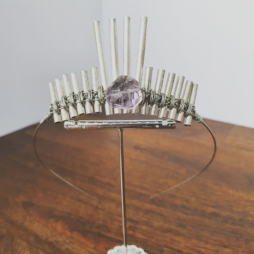 Silver Amethyst Crown