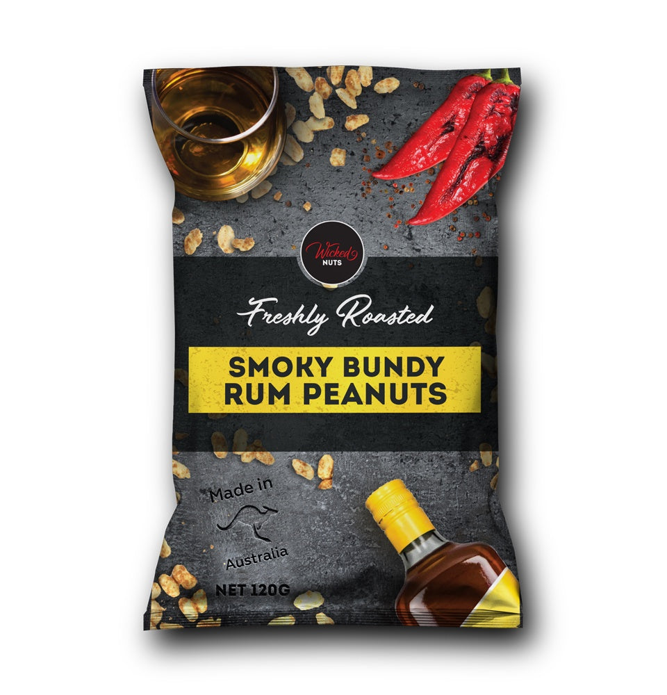 Wicked Nuts Smokey Spiced Rum Peanuts