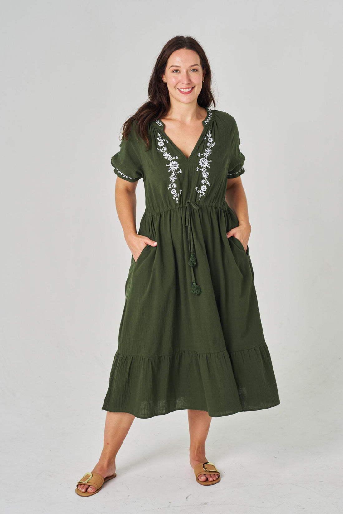 Tassa Khaki Dress