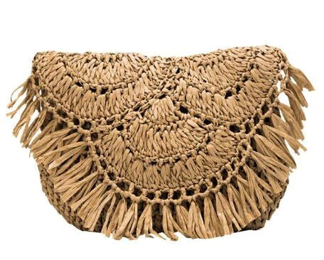 Whitley Natural Hand Woven Shoulder Strap Bag