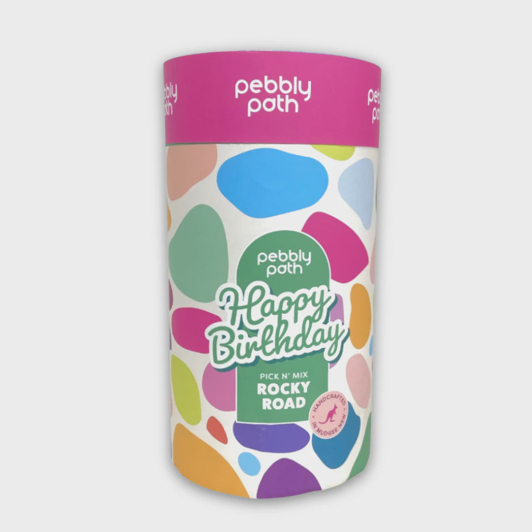 Rocky Road Happy Birthday Pick n Mix Gift Cylinder