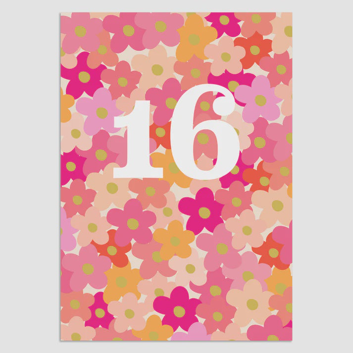 Overjoyed 16 Greeting Card