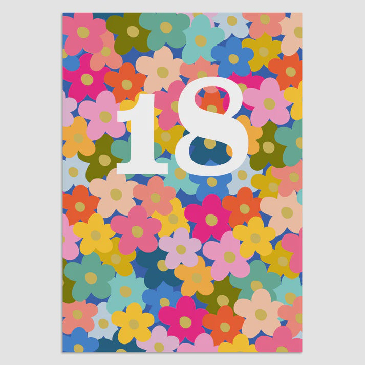 Overjoyed 18 Greeting Card