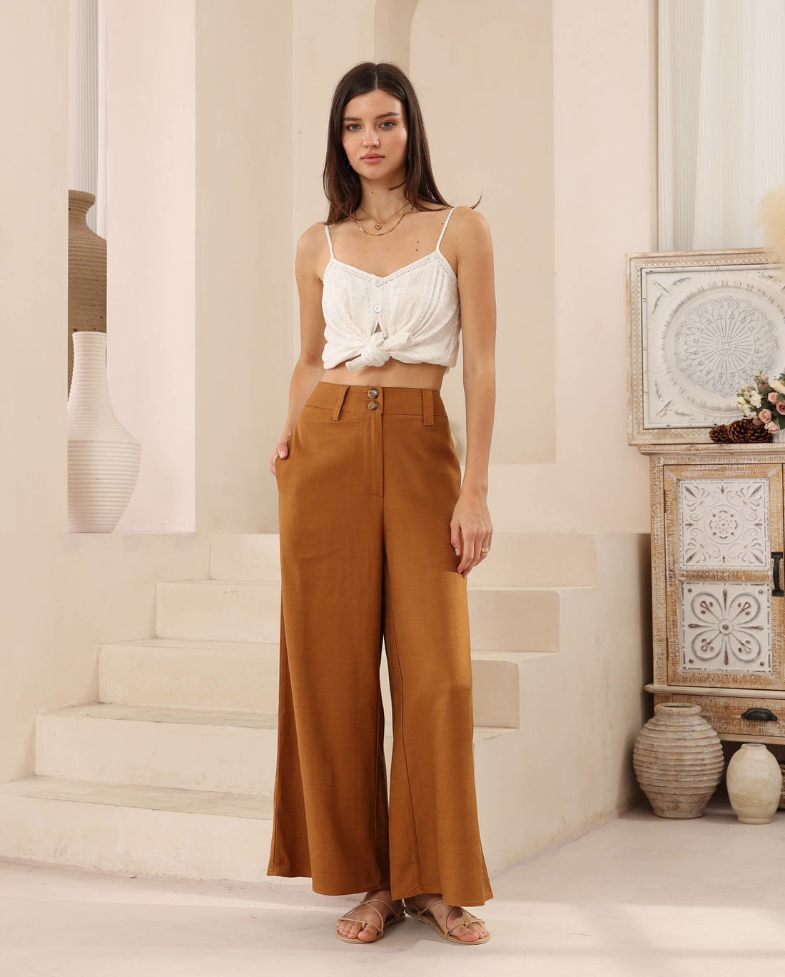 Golden Hour Wide Leg Pants