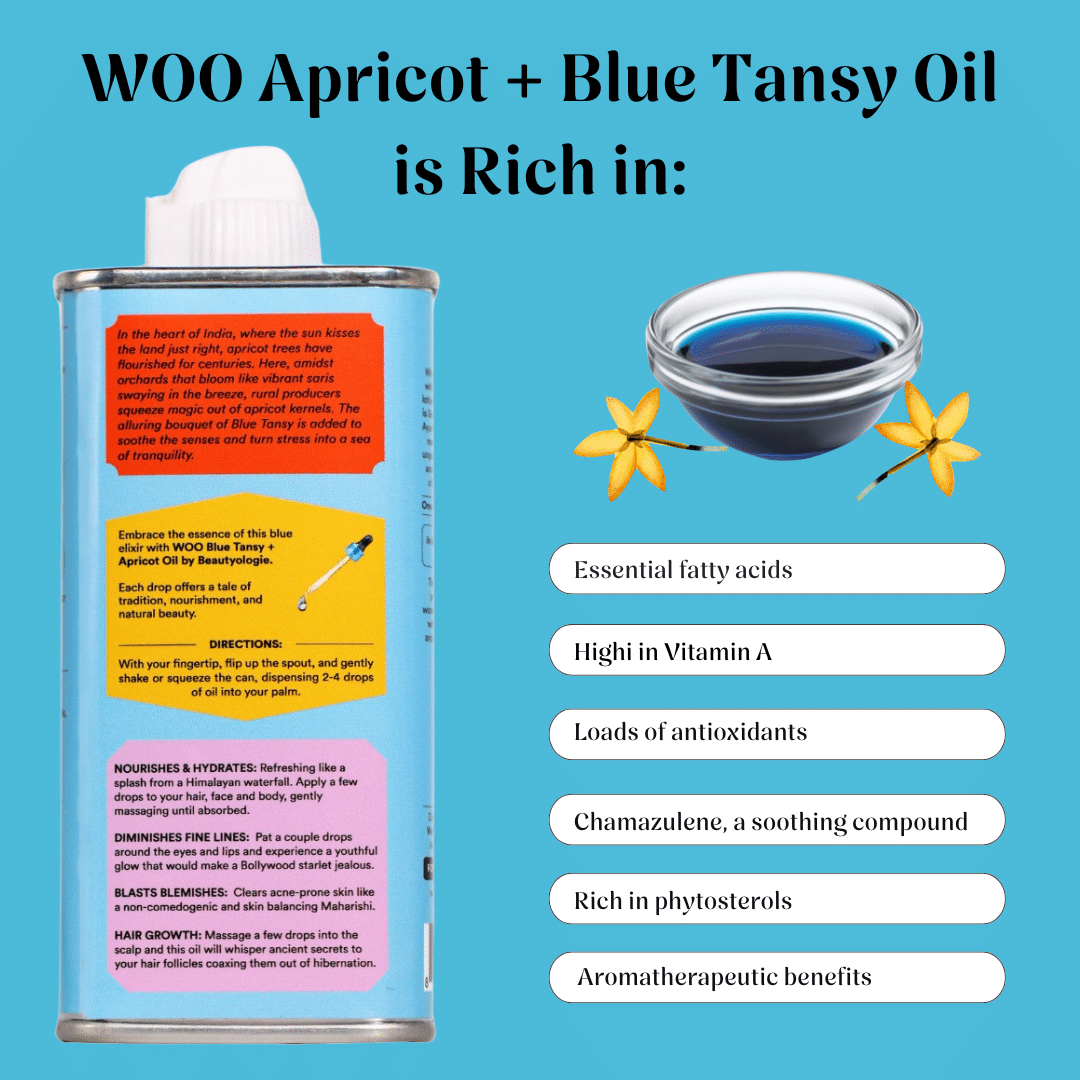 Blue Tansy &amp; Apricot Oil 100ml