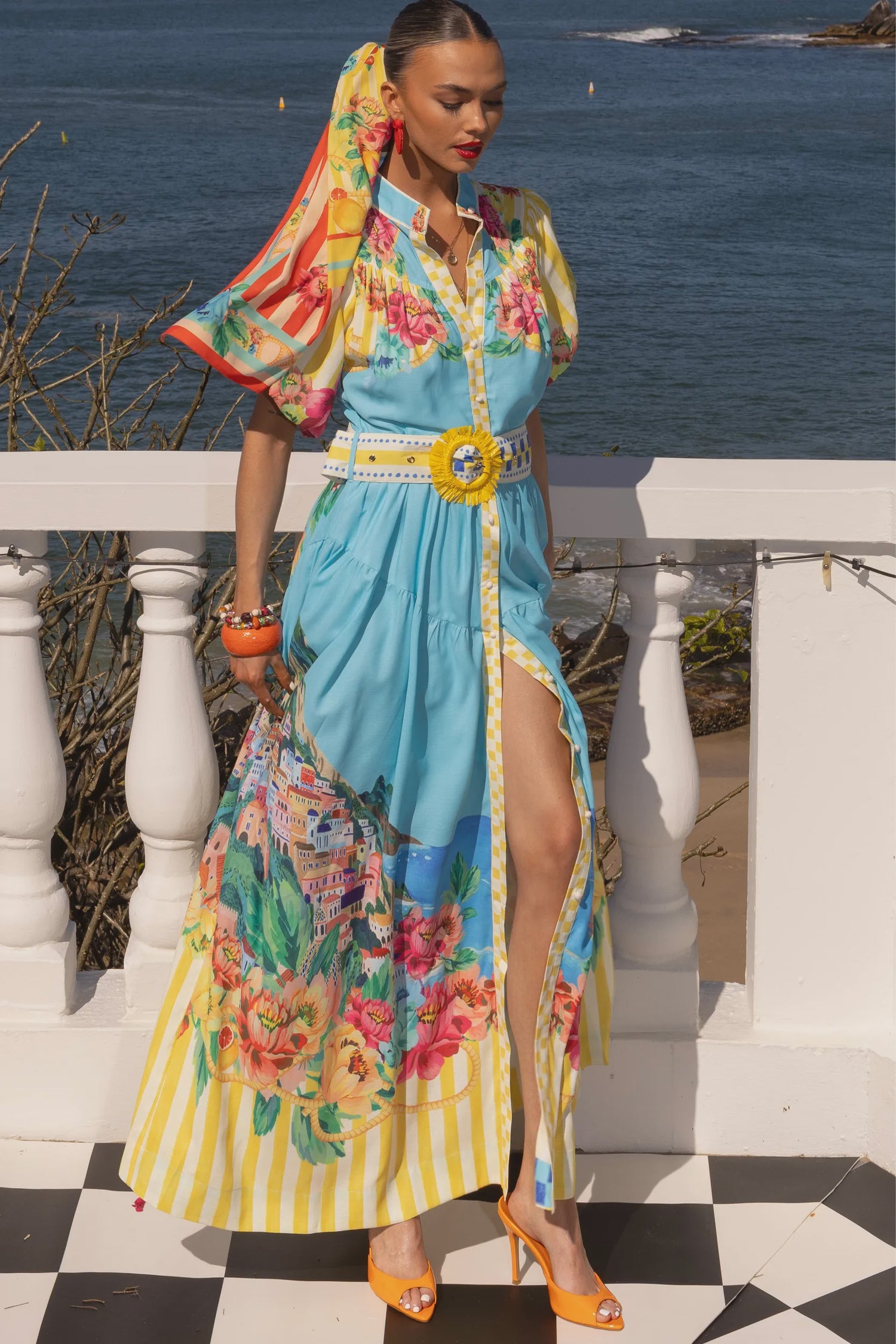 Positano Maxi Dress Lemon