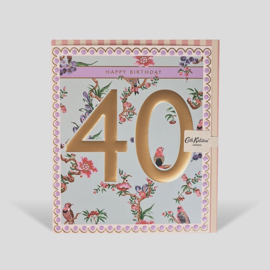 Cath Kidston 40th Birthday Greeting Card