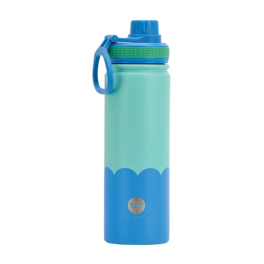 Watermate Drink Bottle 600ml - Aqua &amp; Blue Wave