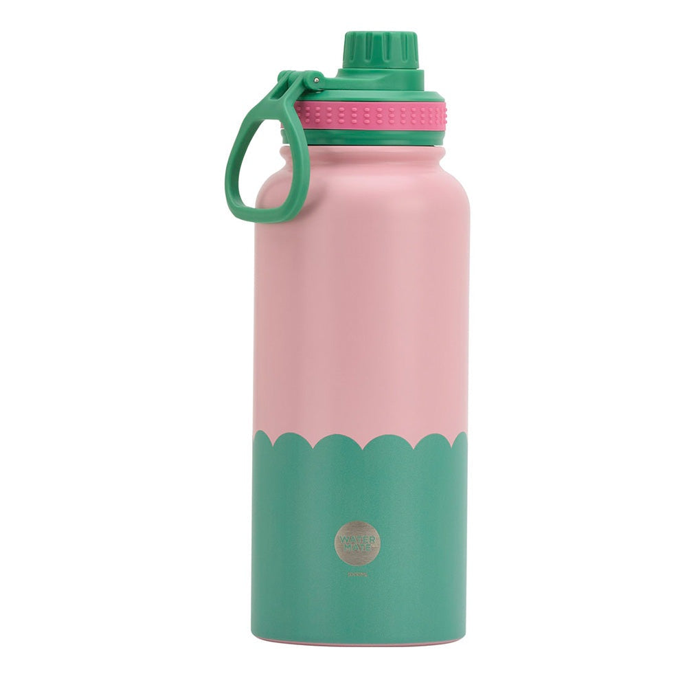 Watermate Drink Bottle 1 Litre - Musk & Green Wave