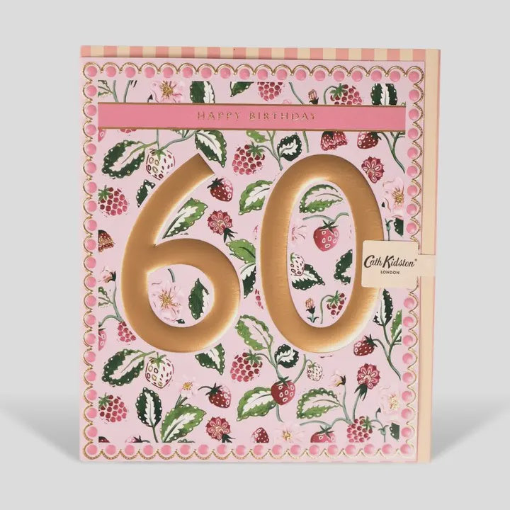 Cath Kidston 60th Birthday Greeting Card