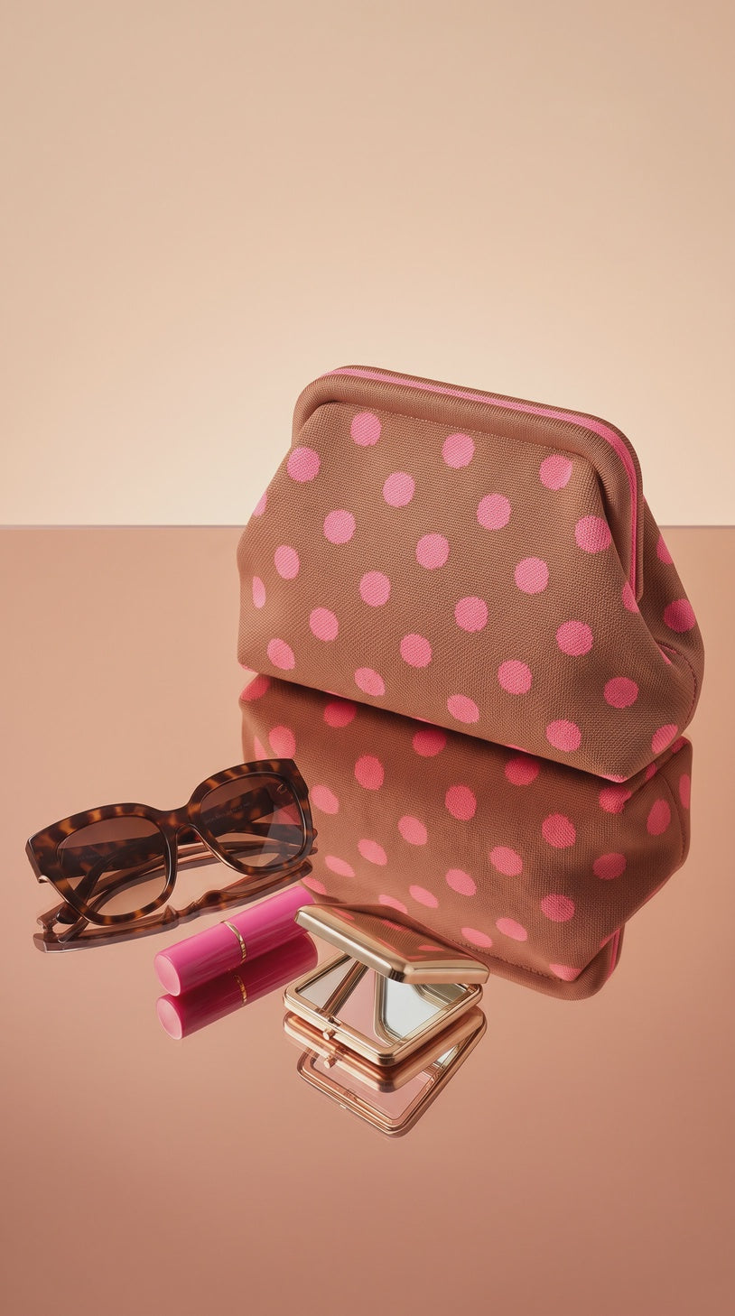 The Chloe Bag - Terracotta / Neon Pink