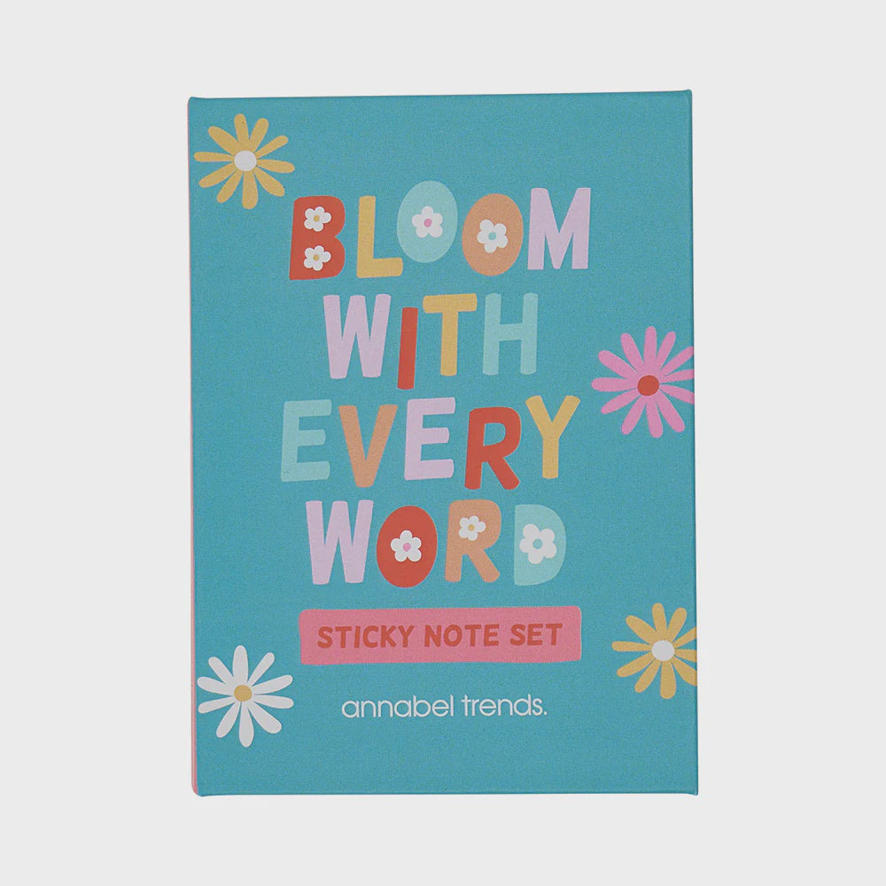 Bloom With Every Word Sticky Note Set