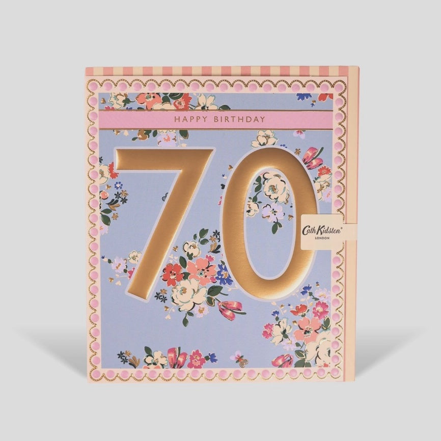 Cath Kidston 70th Birthday Greeting Card