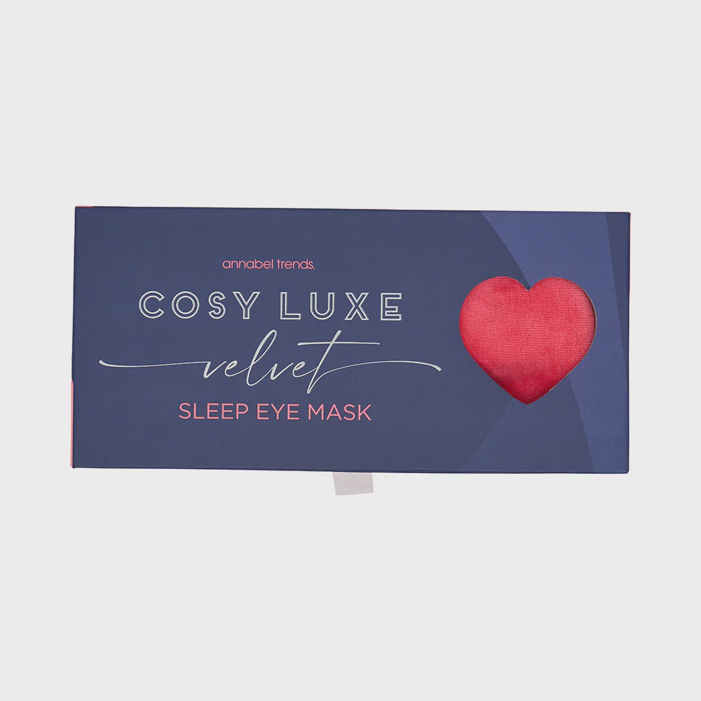 Cosy Luxe Velvet Eye Mask - Pink Crush