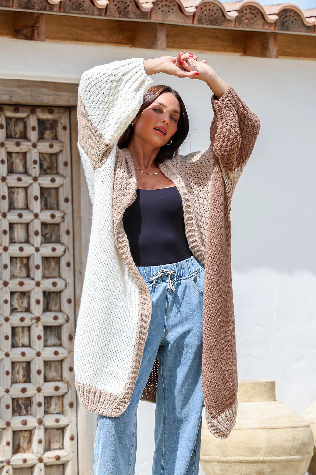 Getaway Long Cardigan - Mocha