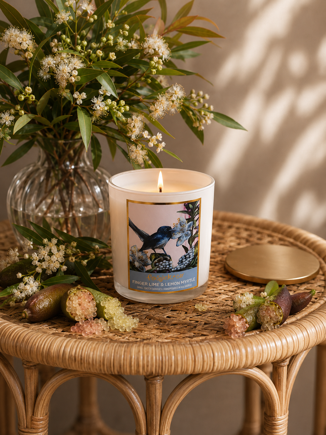 Finger Lime &amp; Lemon Myrtle Soy Candle