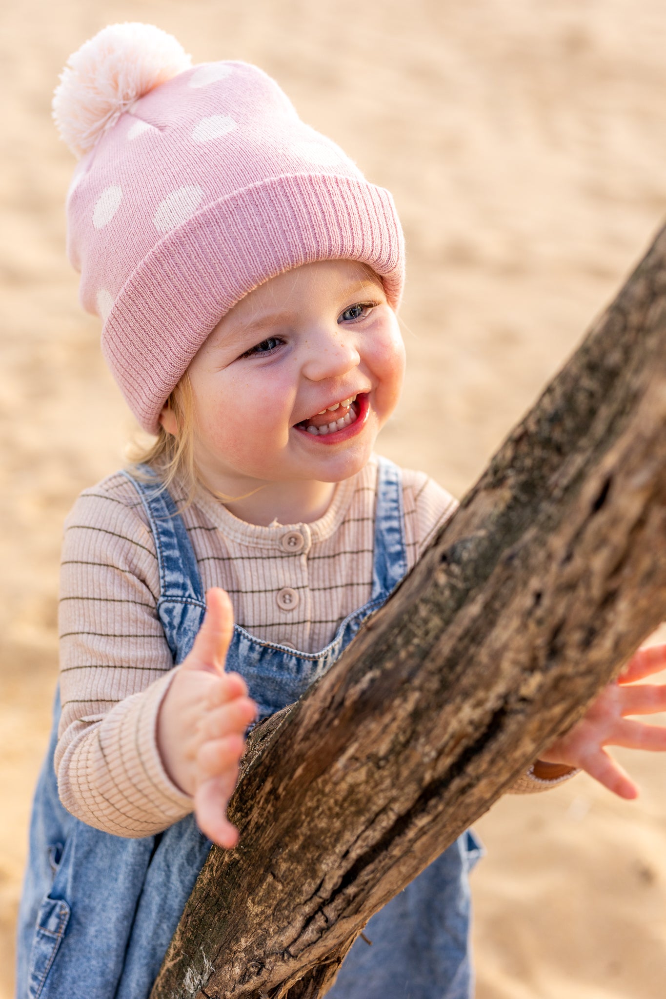 Raindrops Beanie - Pink
