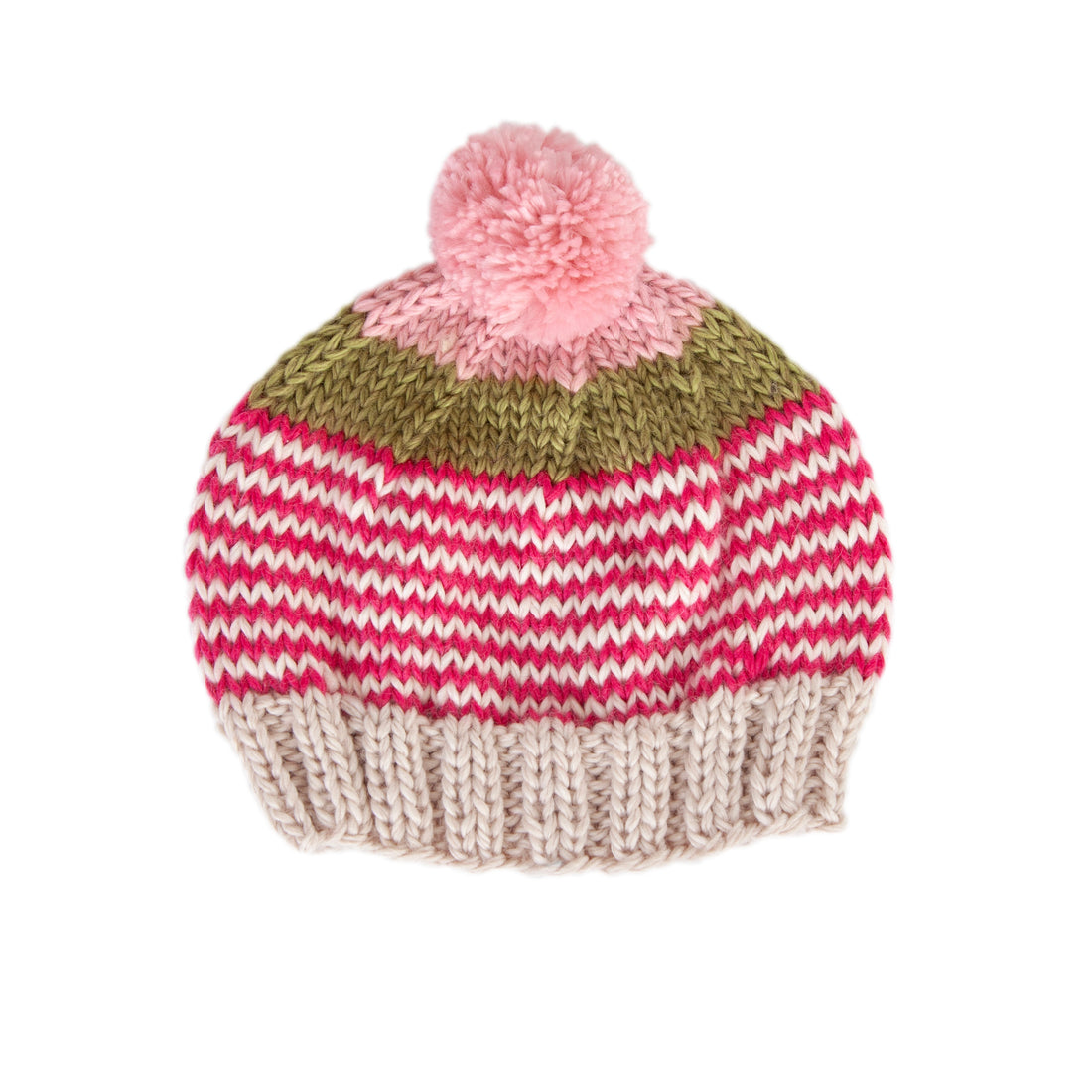 Horizon Beanie - Pink Stripe