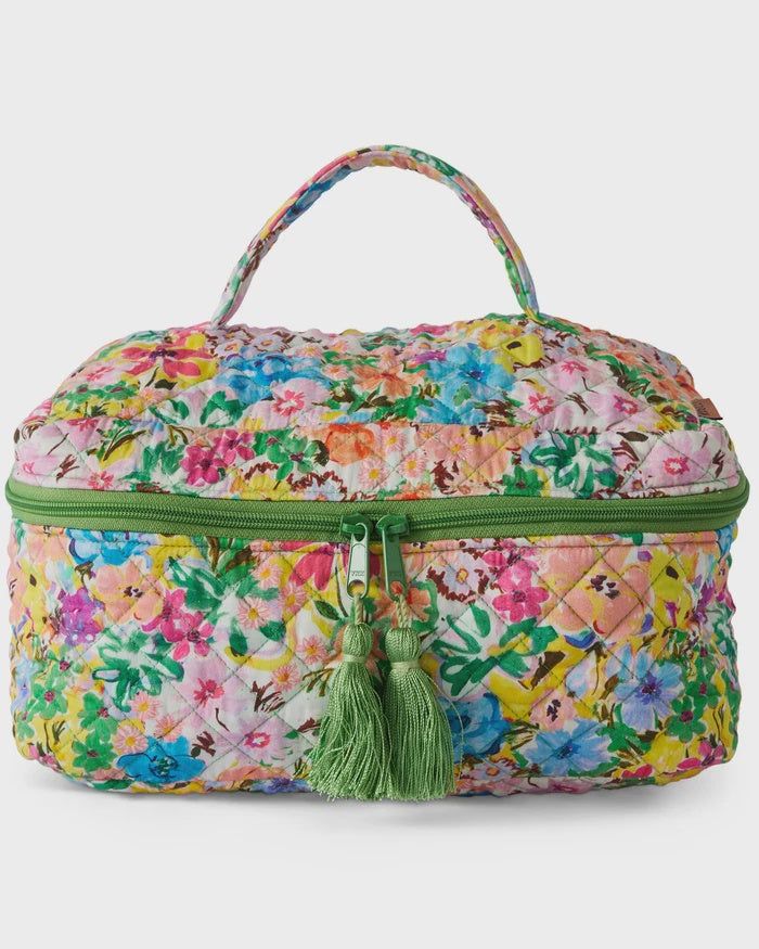 Alfresco Quilted Cotton Toiletry Case