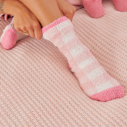 Gingham Room Socks - Pink