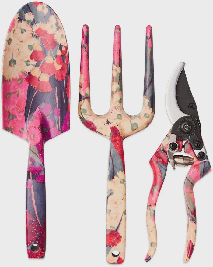 Australian Bush Blossom Garden Tools and Gloves Set