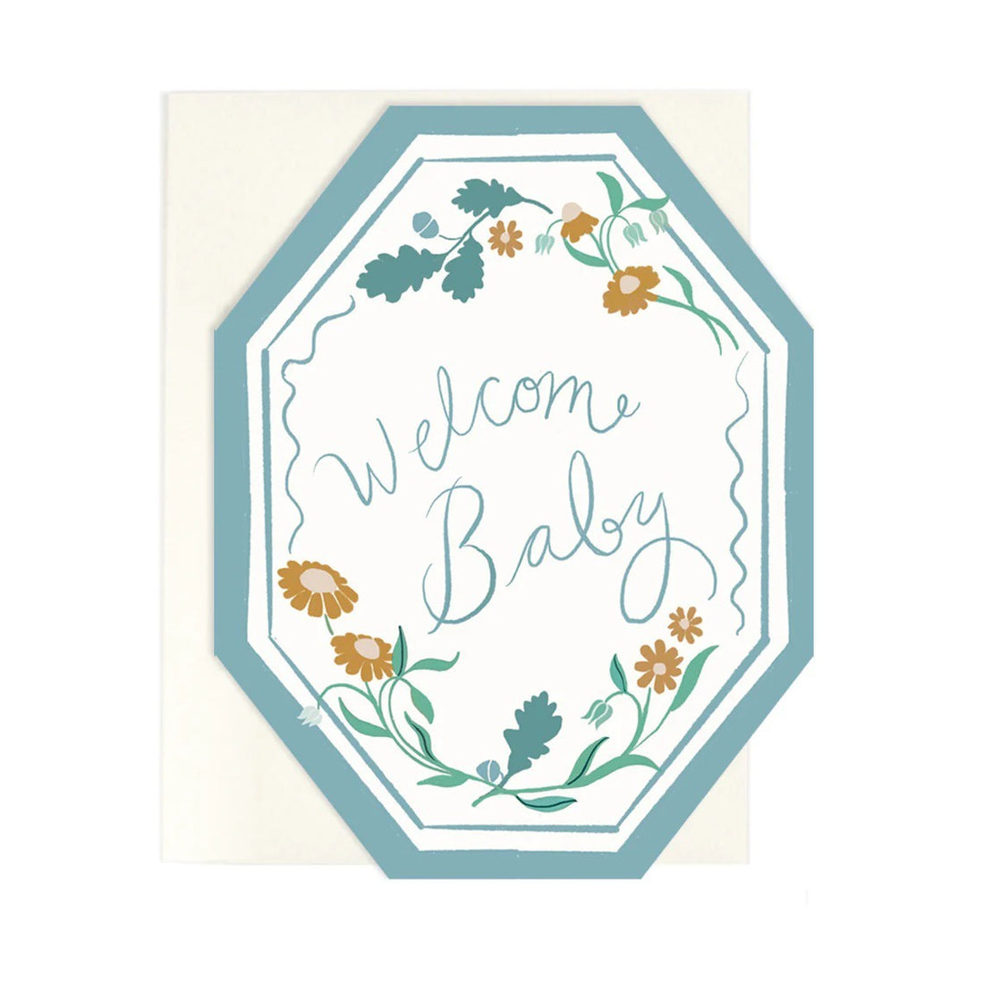 Welcome Baby Die Cut Greeting Card