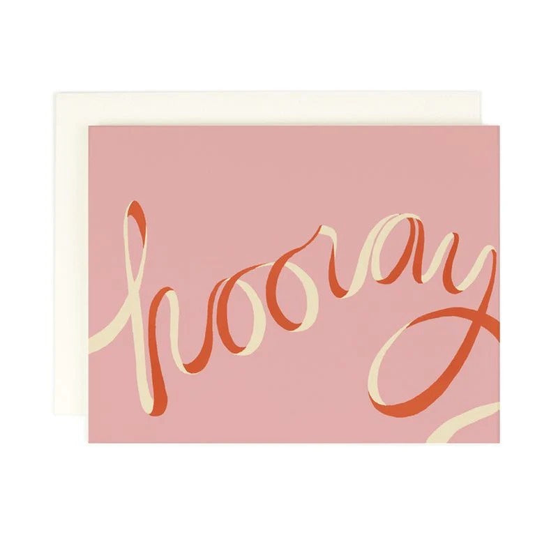 Hooray Ribbon Greeting Card