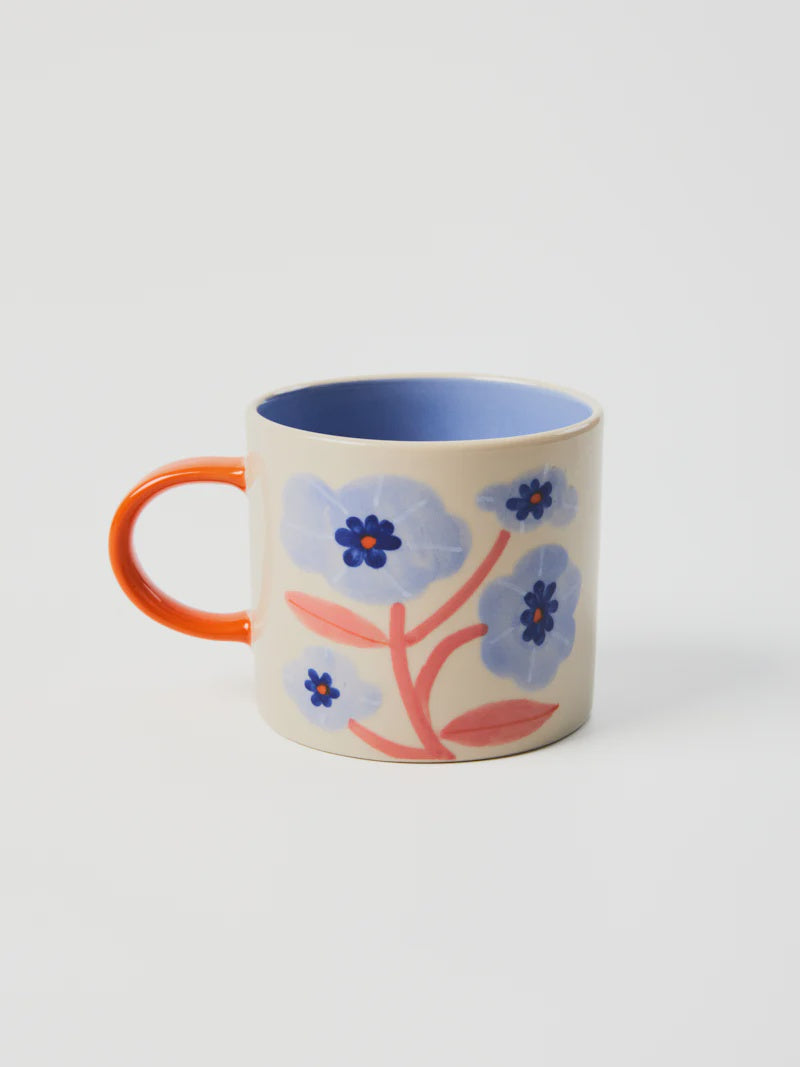Bloomie Blue Flower Mug