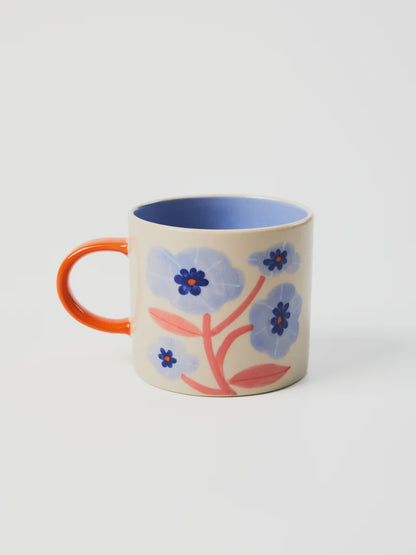 Bloomie Blue Flower Mug