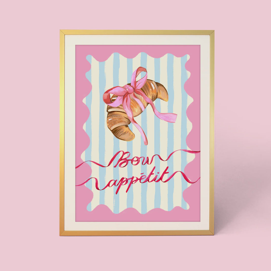 Bow Appetit Croissant Eleanor Bowmer A4 Print