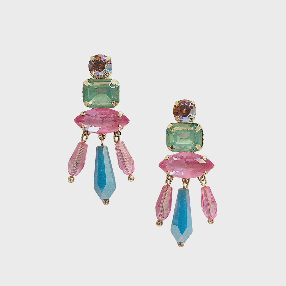Statement Gem Earring - Multi