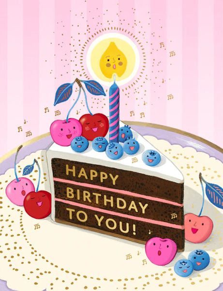 Berry Serenade Greeting Card