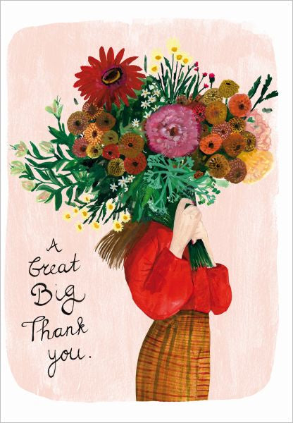 Big Thank You Flowers Greeting Card