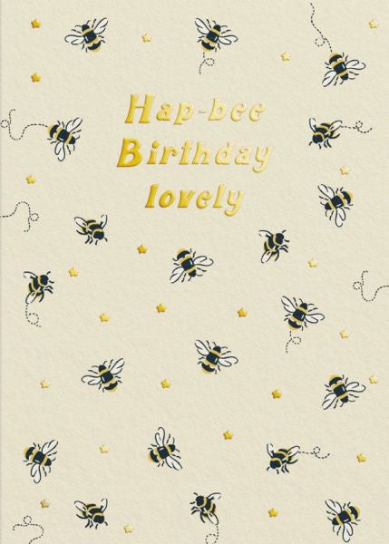Birthday Hap-bee Bees Greeting Card