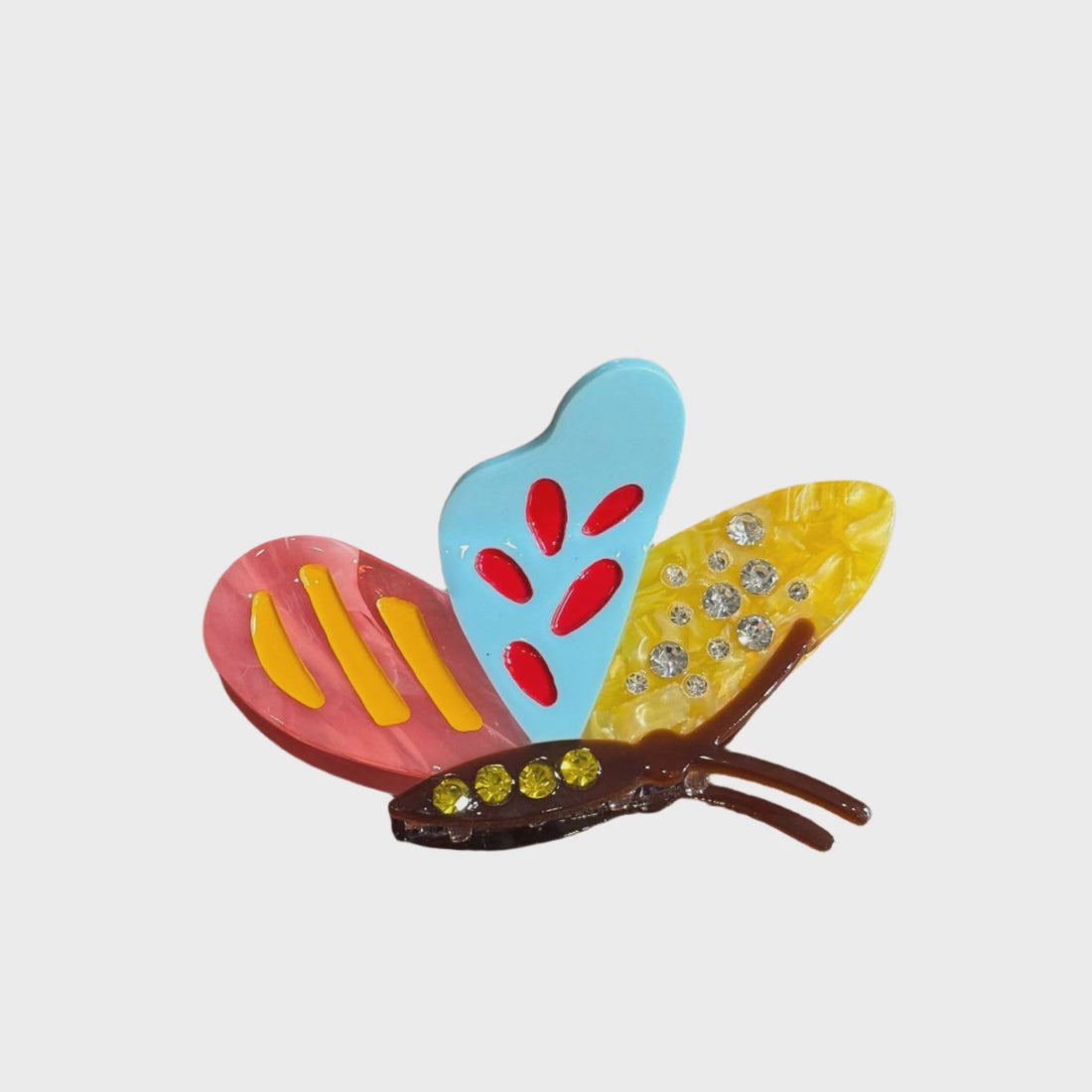 Blue Butterfly Hair Clip
