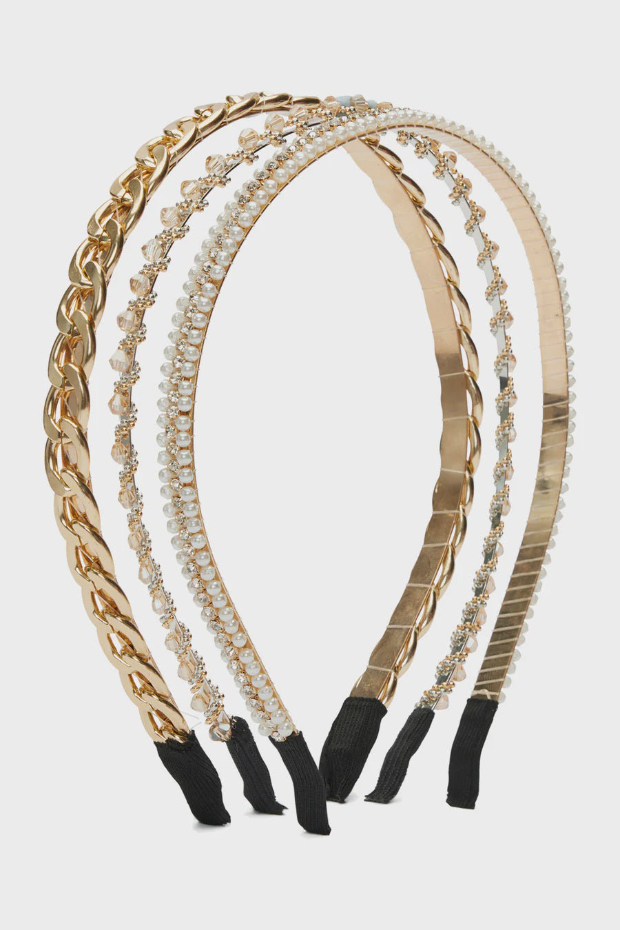 Bria Headband Set in Gold