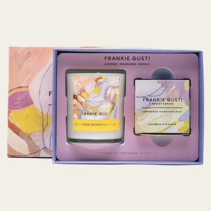Candle &amp; Steamer Duo - Japanese Honeysuckle