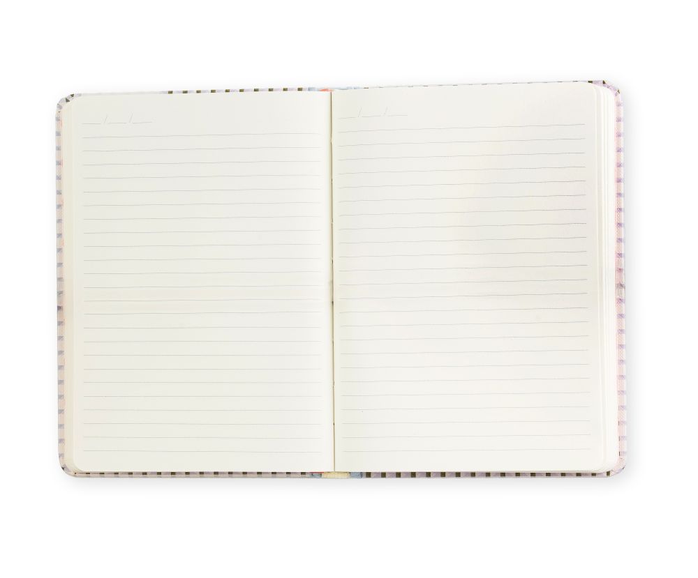 Cath Kidston A5 Premium Hard Cover Notebook-Cream Dreamy Ditsy Check