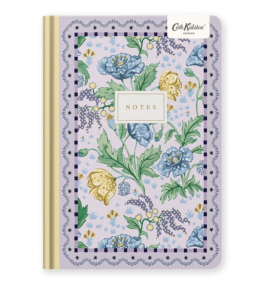 Cath Kidston A5 Premium Hard Cover Notebook - Painted by Numbers Lilac