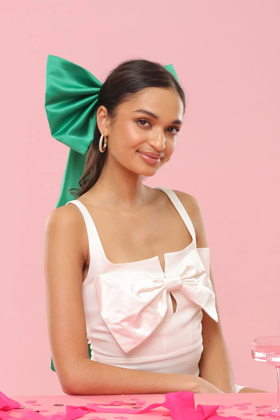 Carmen Bow in Emerald Green