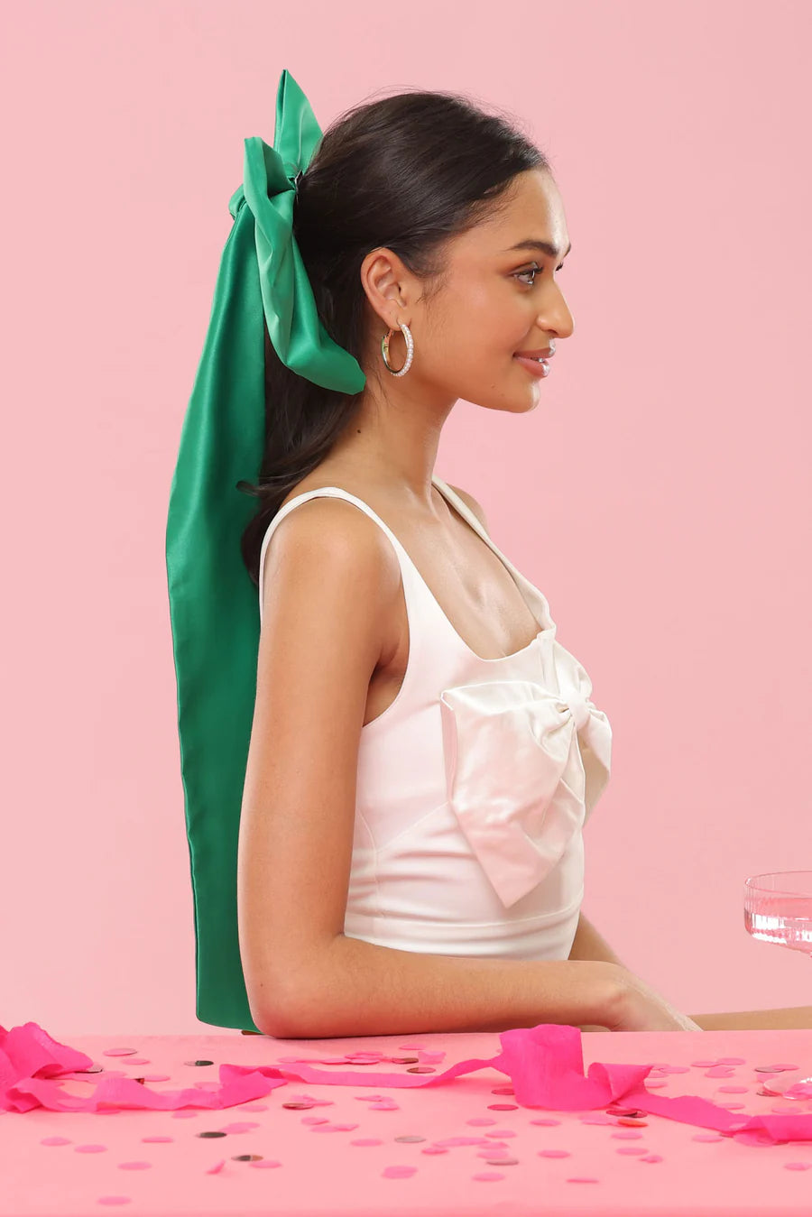 Carmen Bow in Emerald Green