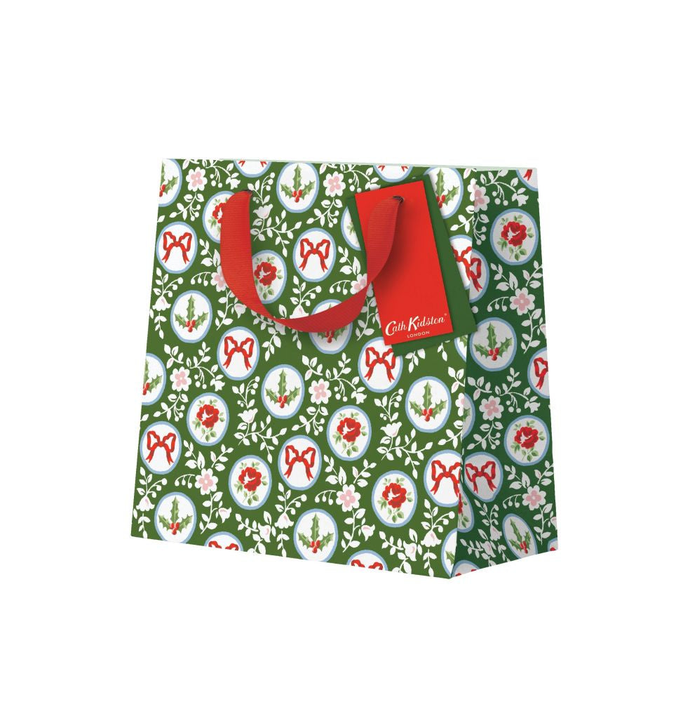 Cath Kidstson Gift Bag - Holly &amp; Roses Small